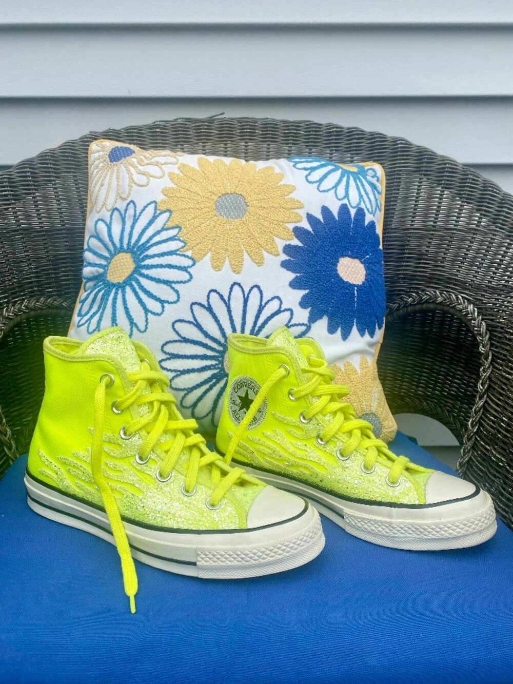Converse Chuck Taylor All Star 70 Hi Top Glitter Shine "Lemon Venom"